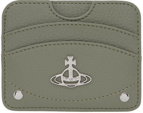 Green Re Vegan Half Moon Card Holder By Vivienne Westwood On Sale