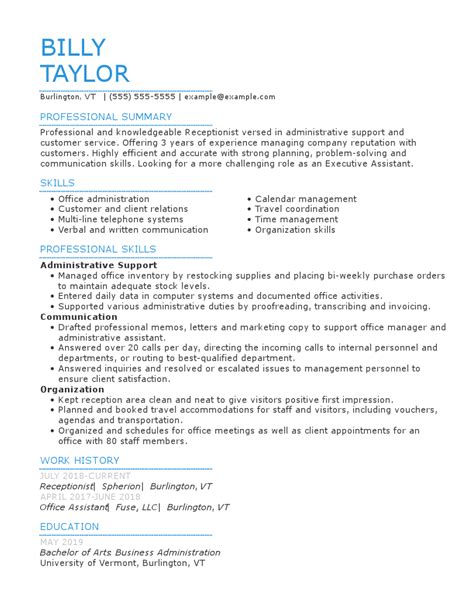 Executive Assistant Resume Example Tips Myperfectresume