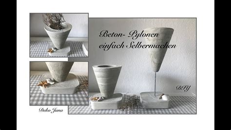 Diy Deko Idee Pflanzt Te Gartenstecker Aus Beton Einfach Selbst