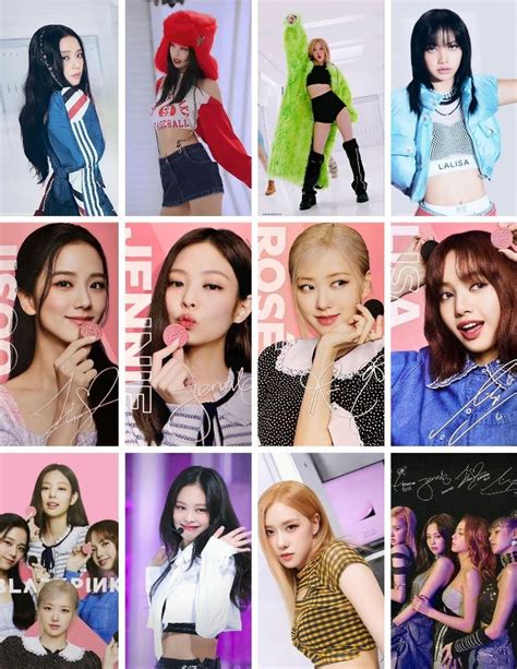 Photocards Blackpink Para Imprimir Ünlüler Fotoğraf Kolajı Sticker