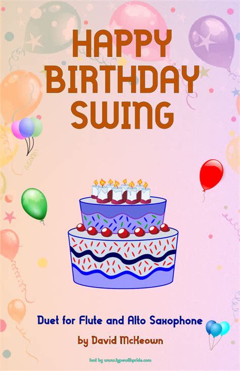 Happy Birthday Swing For Flute And Alto Saxophone Duet Arr David