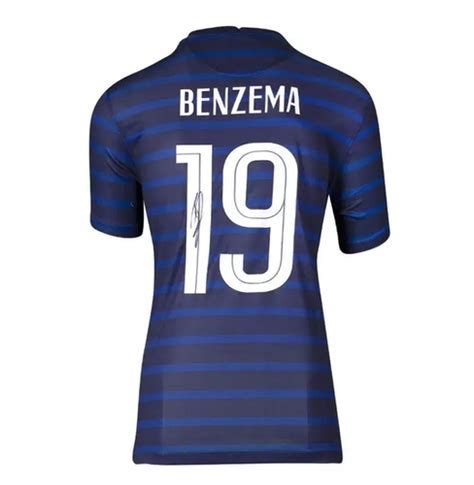 Maillot France Sign Par Karim Benzema Lcs