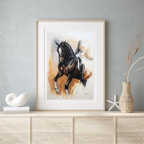 Dressage Art Horse Print Horse Wall Art Equine Home Decor - Etsy