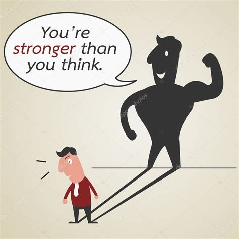 You Are Stronger Than You Think — Stock Vector © Jesadaphorn 29570653