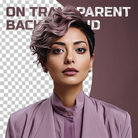 Premium Psd A Envious Adult Woman With Short Hair From The West Asian