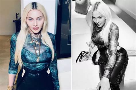 Madonna Flaunts Mega Cleavage In Black Lingerie As She Teases Re