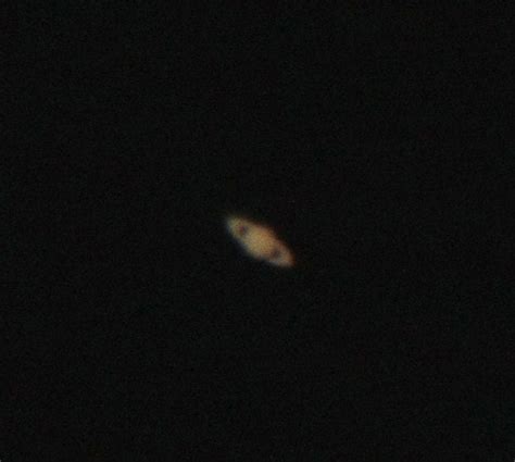 My best view yet of Saturn through my telescope. : space