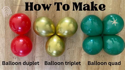 How To Tie Balloons Easily Balloon Duplet Triplet And Quad YouTube