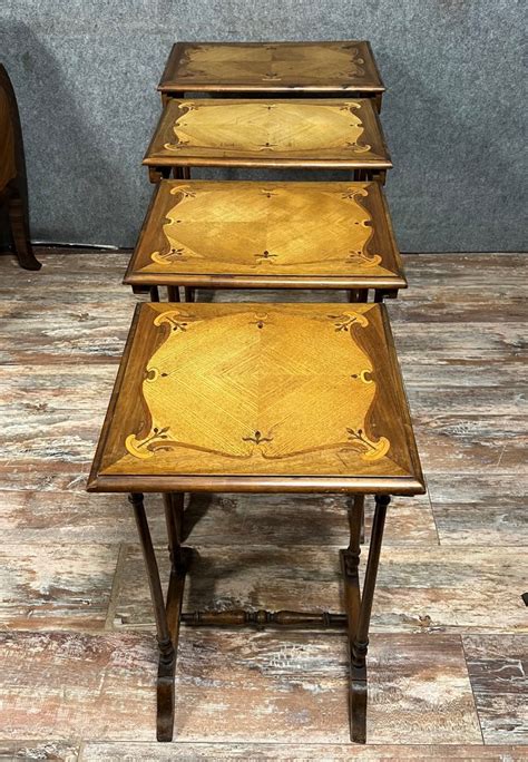 Nesting Tables Art Nouveau Period Marquetry 1900 Catawiki