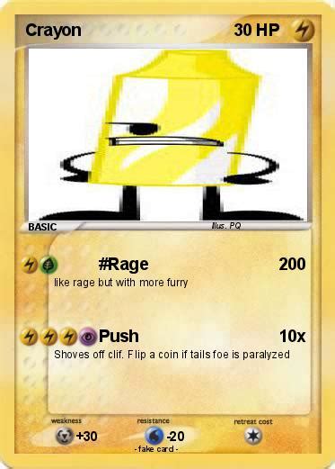 Pokémon Crayon 38 38 Rage My Pokemon Card