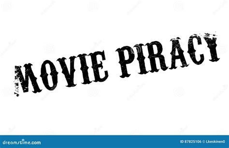 Movie Piracy Rubber Stamp Stock Vector Illustration Of Copy