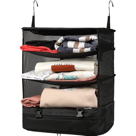 Travel Garment Packing Luggage Organizer Collapsible Compartment ...