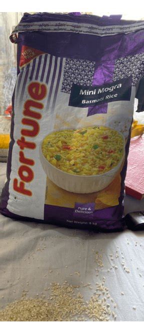 Creamy White Fortune Mini Mogra Basmati Rice Punjab Packaging Size