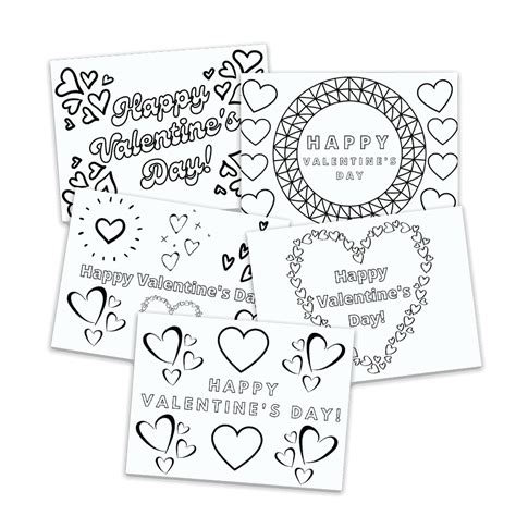 Printable Valentine Cards to Color - Add A Little Adventure