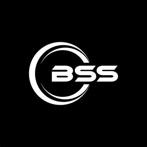 BSS letter logo design in illustration. Vector logo, calligraphy ...