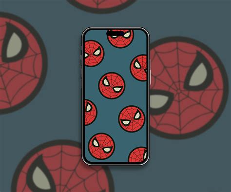 🕸️💙 Spider-Man Logo Pattern Blue Wallpaper HD - Wallpapers Clan