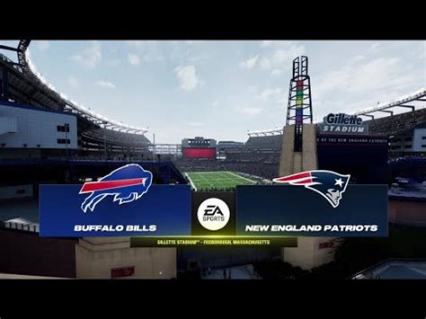 Bills Vs Patriots Week Simulation Madden Quick Presentation