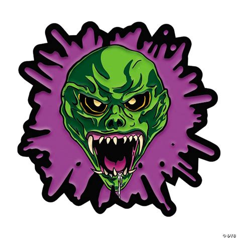 Goosebumps™ Haunted Mask Full Color Enamel Pin Costume Accessory Oriental Trading