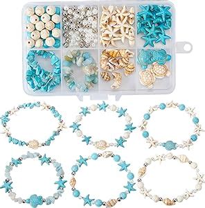 Amazon Sunnyclue Box Sets Summer Bracelets Making Kit Starfish