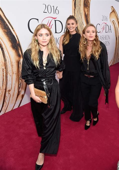 All The Three Olsen Sisters Arrived At The Cfdas Together Ashley