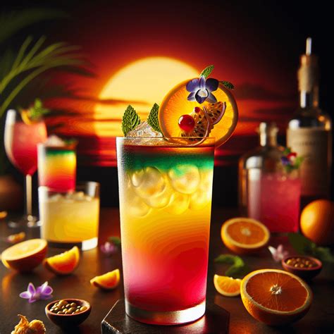 Sunset Serenade Twilight Inspired Citrus Cocktail With Tropical And Floral Notes