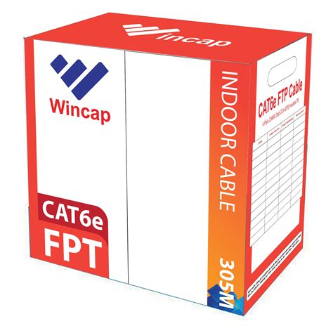 WINCAP DÂY CÁP MẠNG CAT6E FTP LÕI ĐỒNG 23AWG