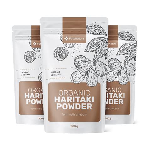 3x BIO Haritaki Pulver Zusammen 600 G FutuNatura De