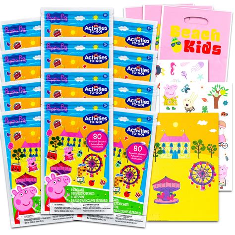 Peppa Pig Play Pack Grab Go Party Favors Set Bundle With 12 Peppa