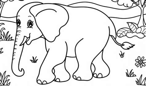 Coloriage D Un L Phant Sauvage T L Charger Ou Imprimer Gratuitement