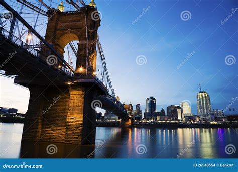 Cincinnati and Ohio River stock photo. Image of scene - 26548554