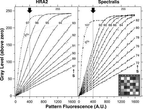 Zero Corrected Gray Levels Gls Versus The Fluorescence Of A