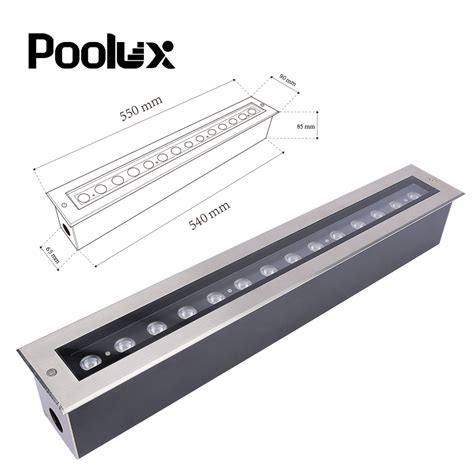 2023 Buried Rectangular Linear Inground Floor Water Proof Ip67 Rgb Linear Led Underground Light