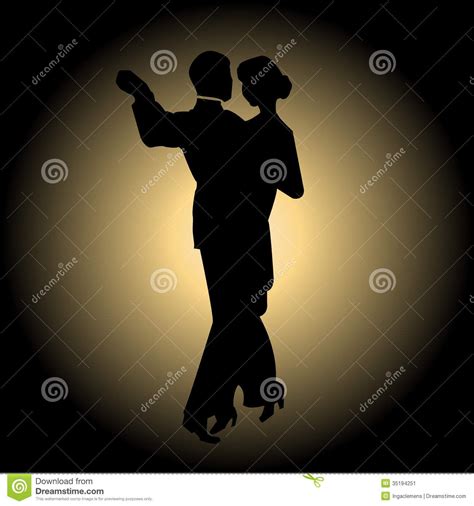 Couple Slow Dancing Silhouette