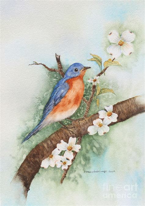 Eastern Bluebird Painting By Grace Ashcraft