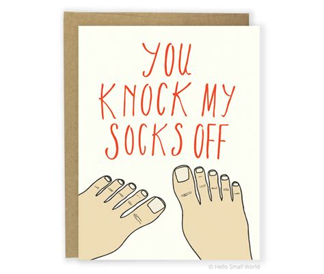 Knock My Socks Off Card | Hello Small World