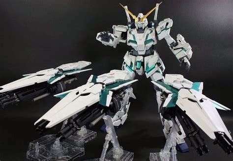 Custom Build Pg Rx Unicorn Gundam Awakening Ver Green Frame