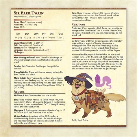 Sir Bark Twain In 2024 Dnd Dragons Dnd Funny Dungeons And Dragons