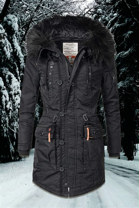 Khujo Damen Mantel Wintermantel Winterparka YM Halle Vegan Hergestellt