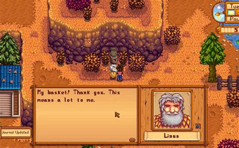 Linus Basket Stardew Valley Guide - SDew HQ