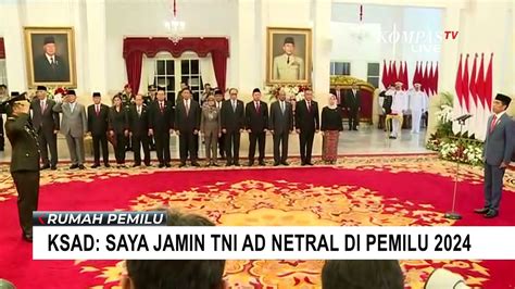 KSAD Jenderal Maruli Jamin TNI AD Netral Di Pemilu 2024 Video Dailymotion