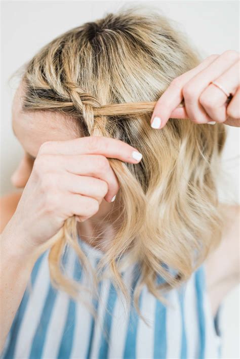 How To French Braid Your Own Hair Into A Side Ponytail