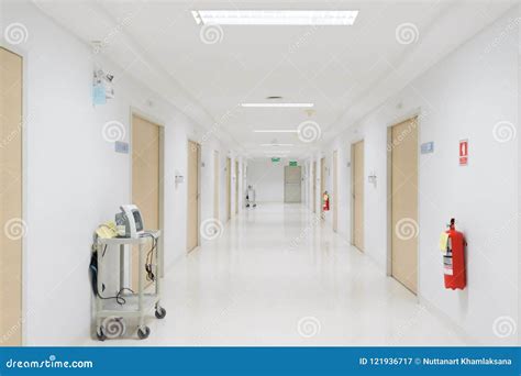 Vital Signs Patient Monitor Placed on Corridor of the Hospital. Stock ...