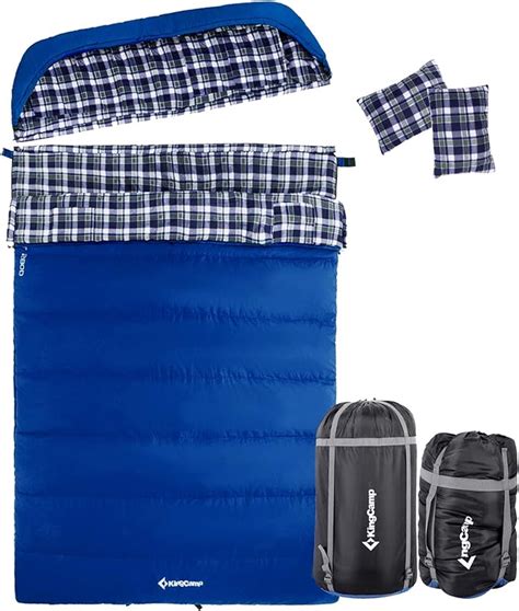 Amazon Kingcamp Camping Double Sleeping Bags Season Cotton