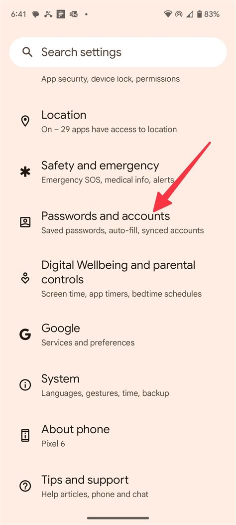 how to remove account from phone
