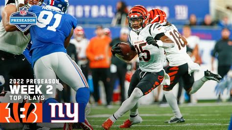 Cincinnati Bengals Top Plays vs. New York Giants | 2022 Preseason Week ...