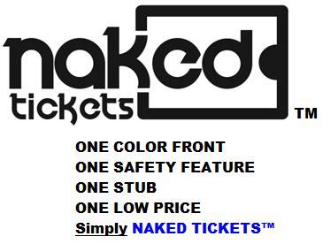 Thermal Tickets NAKED TICKETS Generic Thermal Ticket Stock