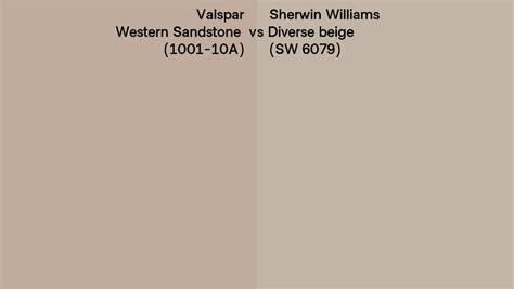 Valspar Western Sandstone 1001 10A Vs Sherwin Williams Diverse Beige