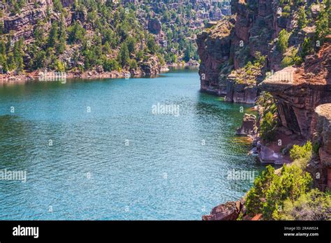 Flaming Gorge National Recreation Area Along The Wyoming Utah Border On The Green River Stock