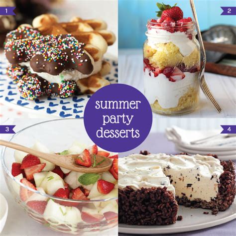 Summer Party Desserts