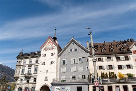 Old Town Of Chur In Switzerland Editorial Image Image Of Domestic